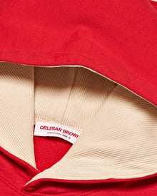 Kids | Vermillion Organic Cotton Tailored Fit Hooded Sweatshirt | Vermillion