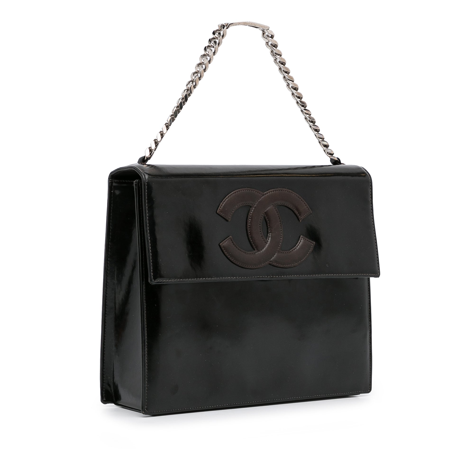 Chanel Pre-Owned Patent Flap Handbag | Women | Black