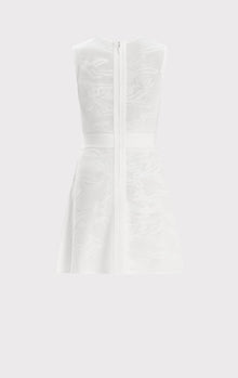 Textured Jacquard Dress | Alabaster