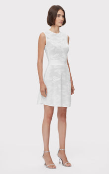 Textured Jacquard Dress | Alabaster