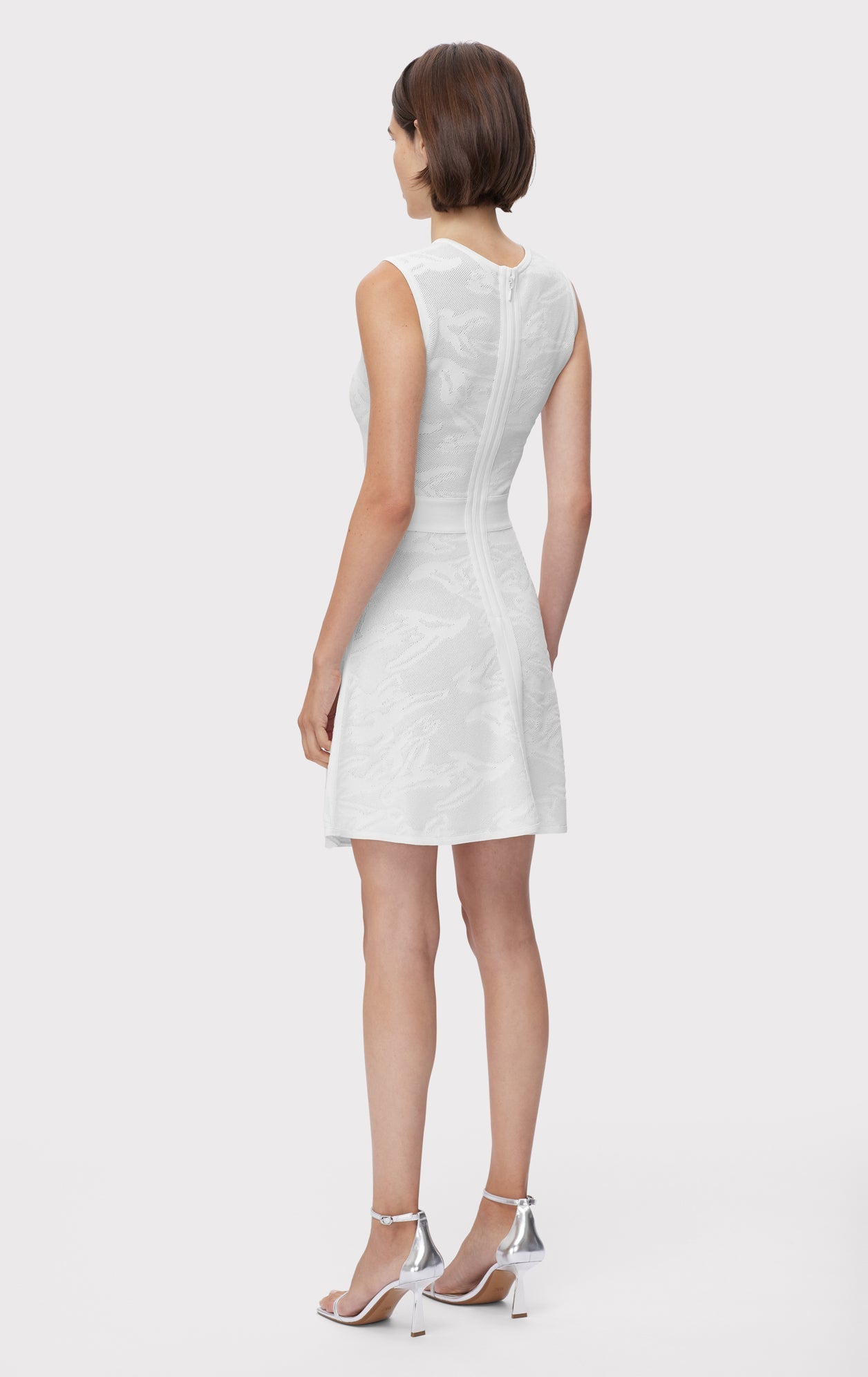 Textured Jacquard Dress | Alabaster