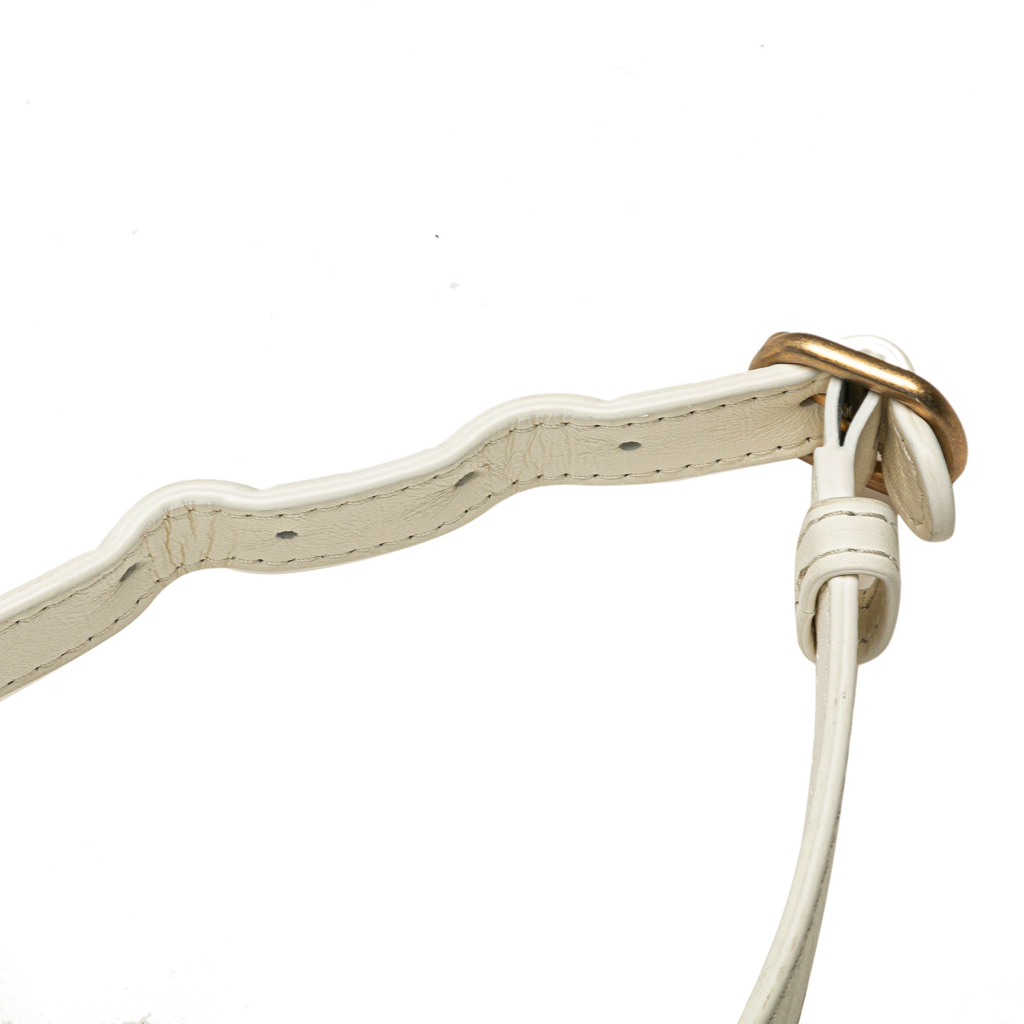 Chanel | Pre-Owned Mini Aged Calfskin City School Flap - II | White/Ivory