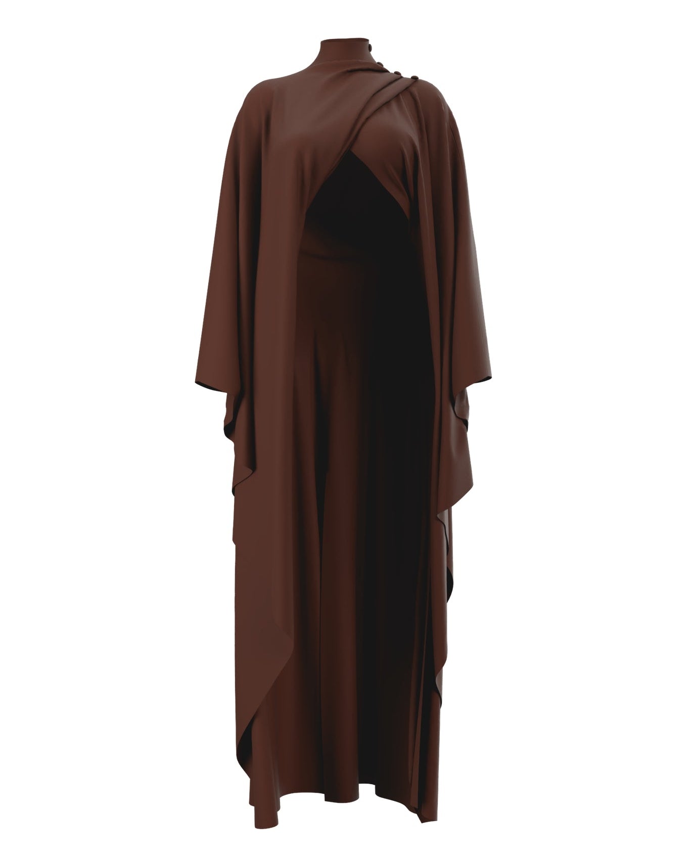OVU Knit Cape | Coffee