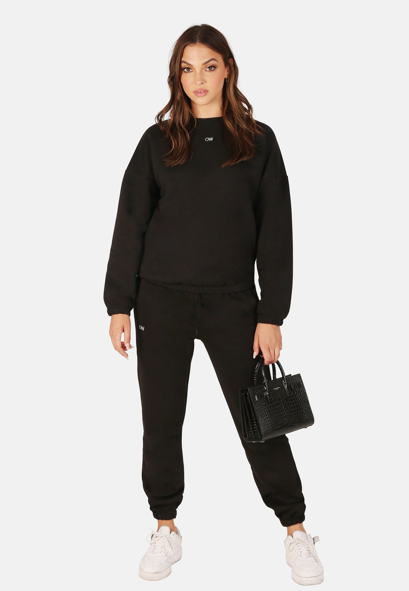 OW Collection OW Crewneck Account 002 - Black Caviar