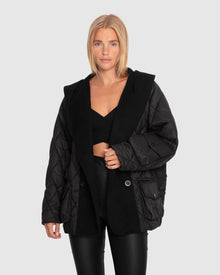 Women | Only You Quilted Utility Puffer Jacket | Black