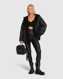 Women | Only You Quilted Utility Puffer Jacket | Black