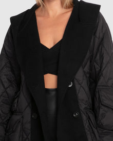 Women | Only You Quilted Utility Puffer Jacket | Black