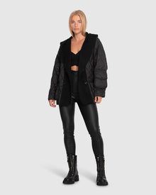 Women | Only You Quilted Utility Puffer Jacket | Black