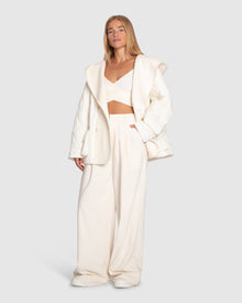 Women | Only You Quilted Utility Puffer Jacket | White