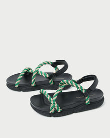 Color: Black/Green/Cream