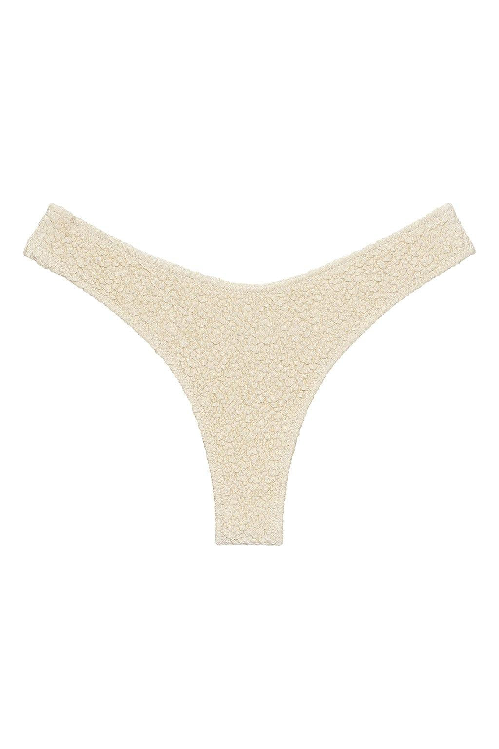 Lulu (Zig-Zag Stitch) Bikini Bottom | Oat Texture