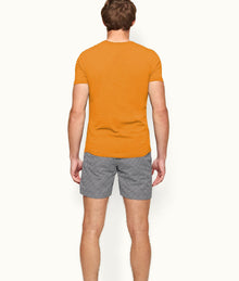 Ob-T Tailored Fit Crew Neck Cotton T-Shirt | Ember
