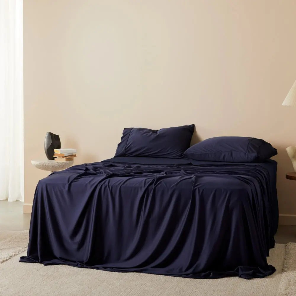 Signature Bamboo Flat Sheet Queen | Ocean