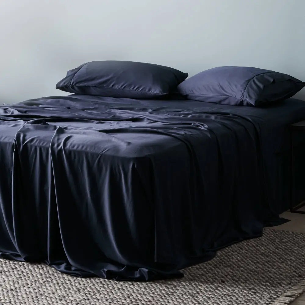CleanBamboo® Signature Sateen Fitted Sheet | Queen | Ocean
