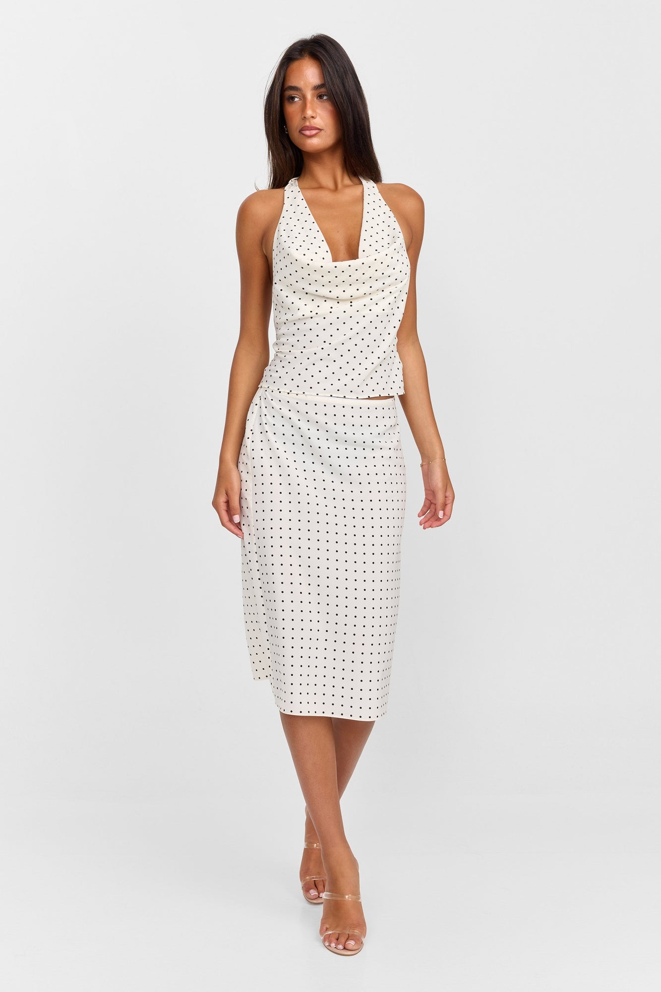 Colette Top | White Polkadot