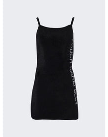 Off-White | Women | Quote Fuzzy Mini Dress | Black x White