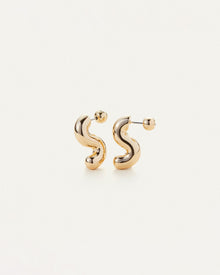 Ola Earrings - Small | Gold Tone Dipped Brass