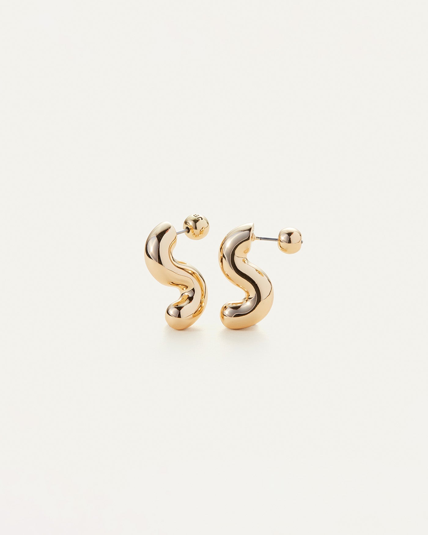 Ola Earrings - Small | Gold Tone Dipped Brass