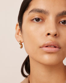 Ola Earrings - Small | Gold Tone Dipped Brass