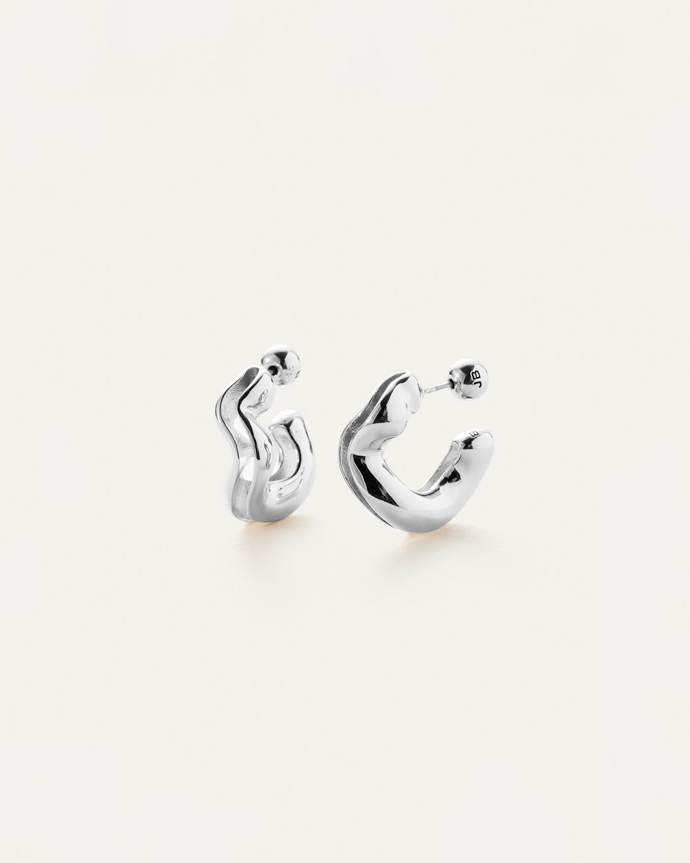 Ola Hoops | Silver Dipped Brass