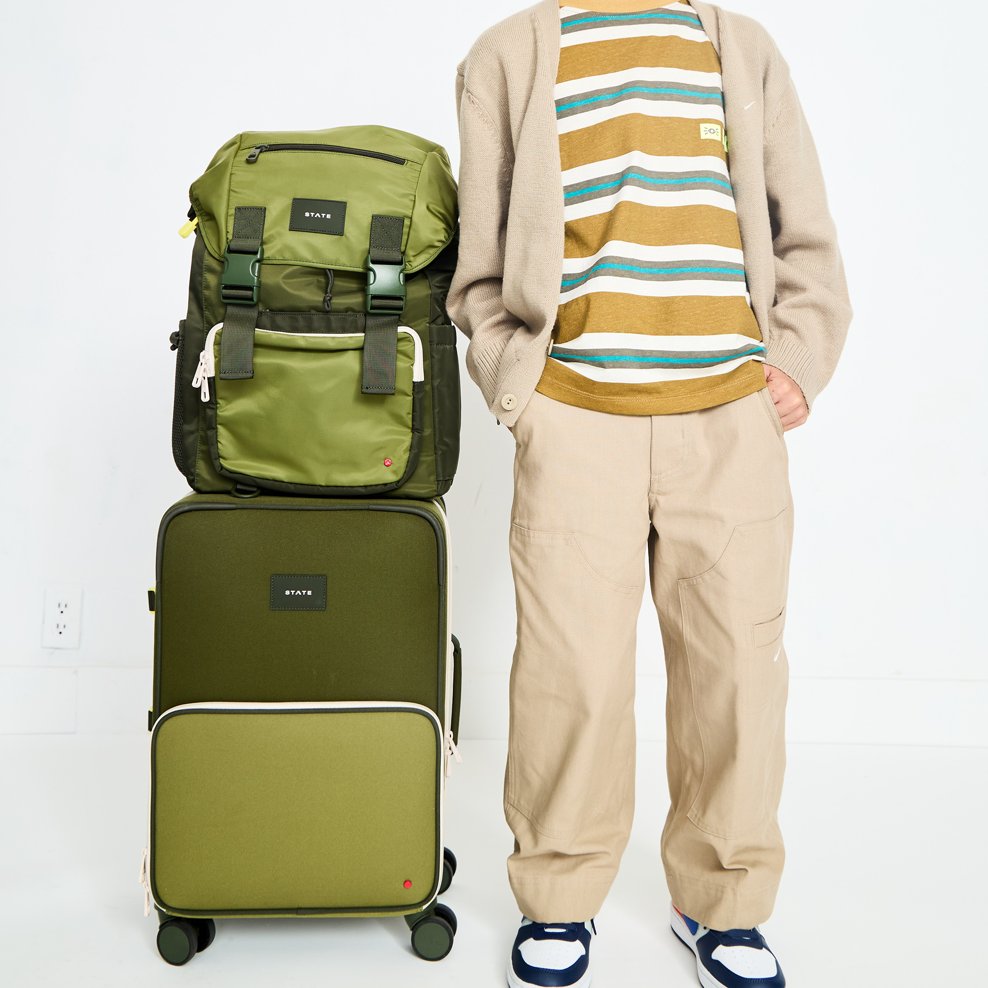 Logan Carry-On Suitcase | Olive