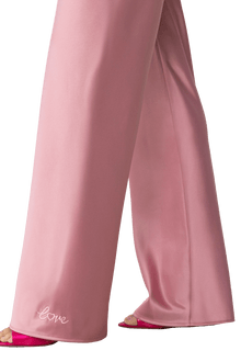 Olivette Satin Pants - Blush Pink - Self - Adore