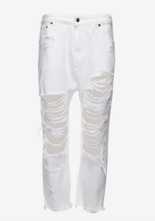 Womens | Omar Drop Boyfriend Jean | Optic White