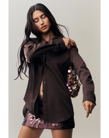 Oona Button Down | Chocolate
