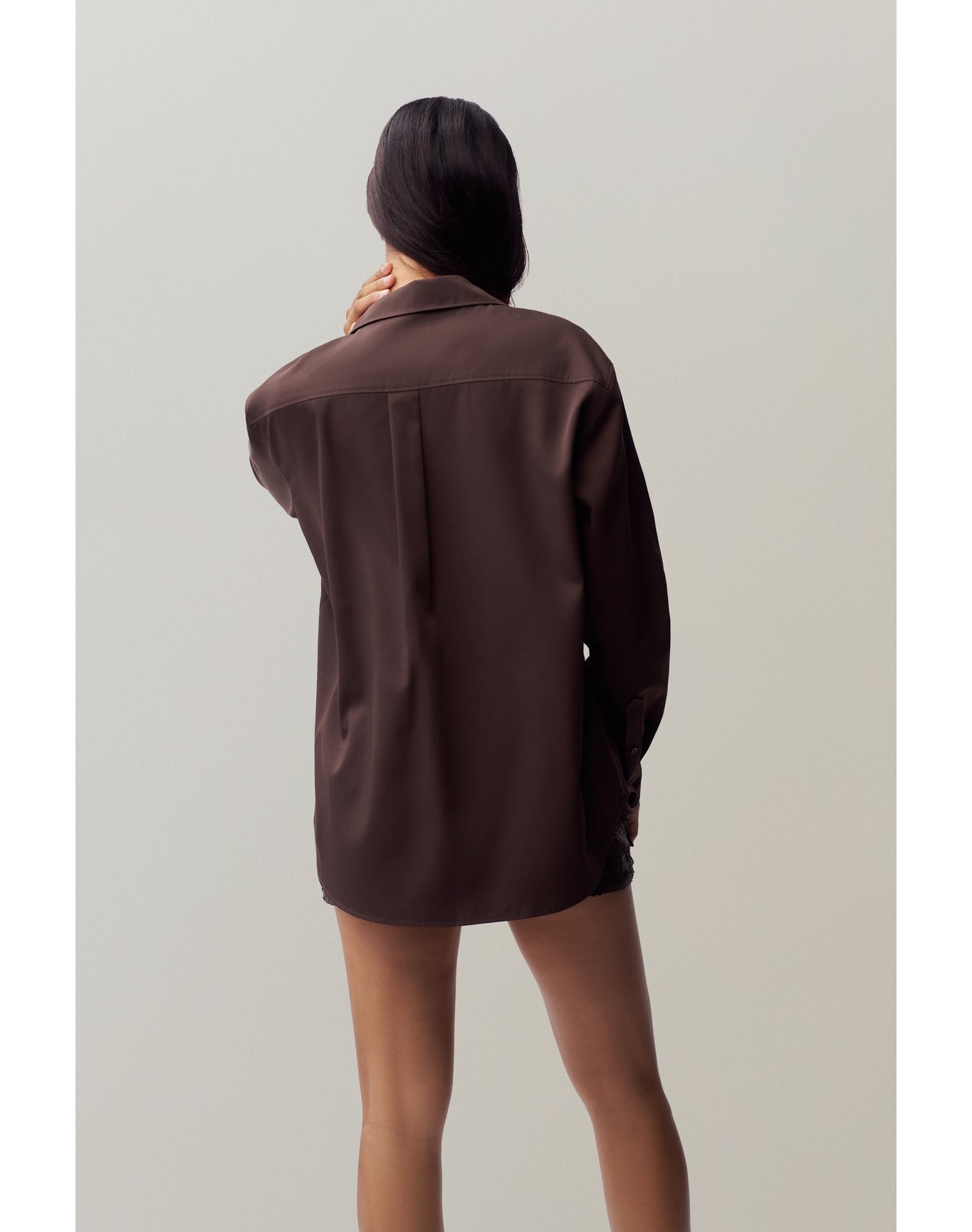 Oona Button Down | Chocolate