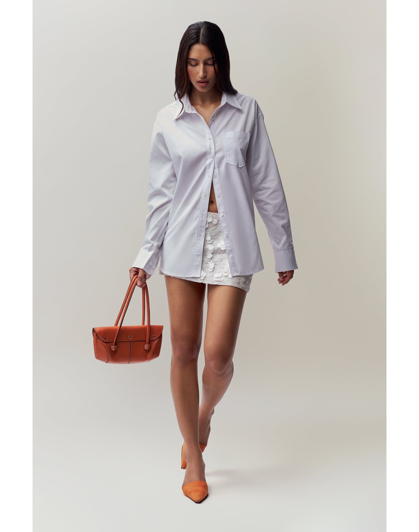 Oona Button Down | White