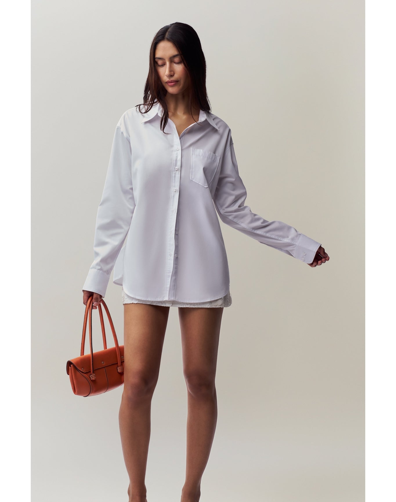 Oona Button Down | White