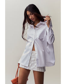 Oona Button Down | White