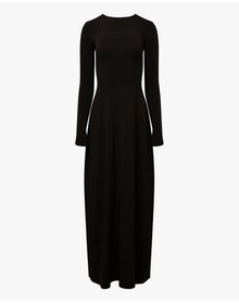 Open Back Midi Dress | Black
