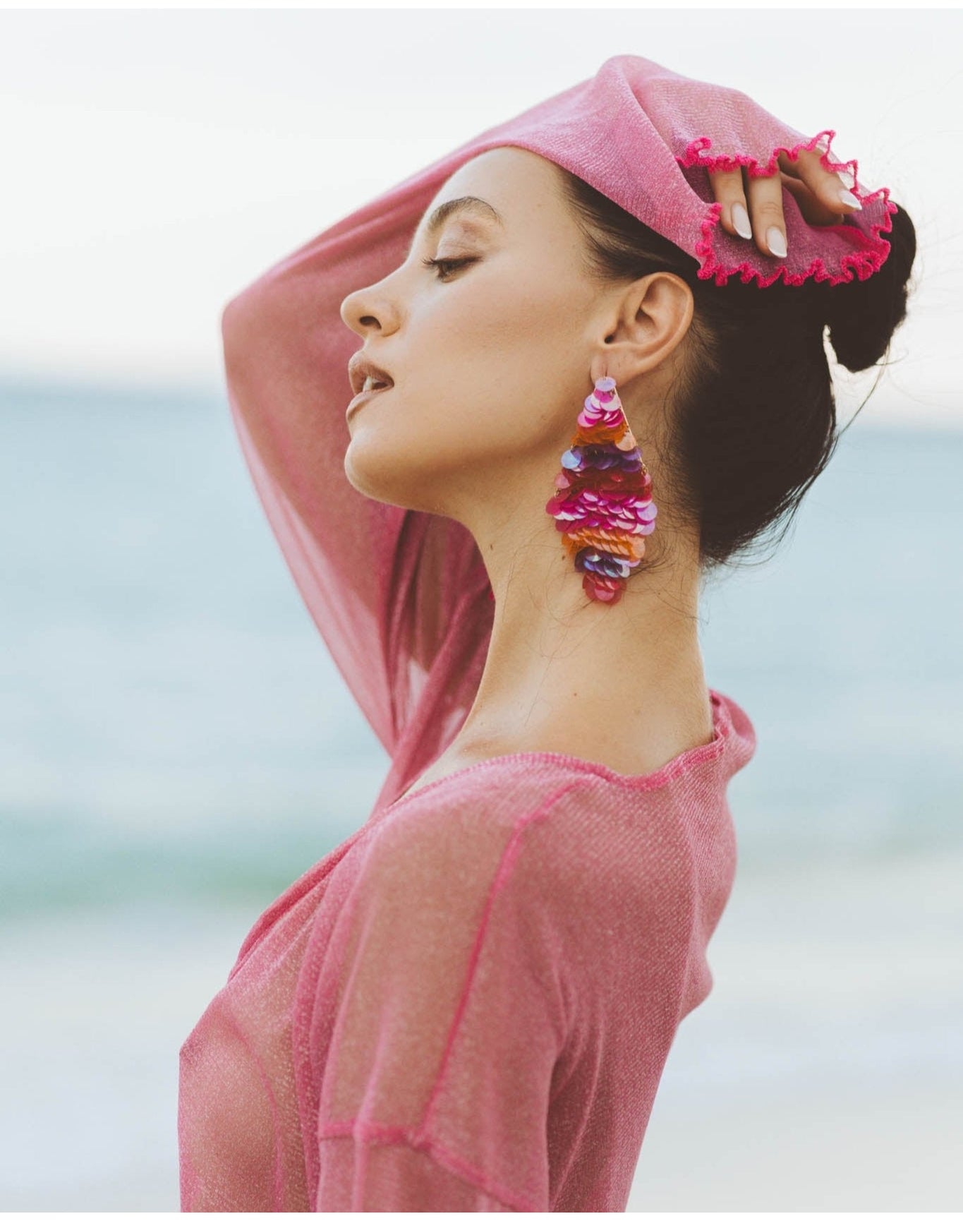 Ophelia Cover Up Dress | Fuchsia