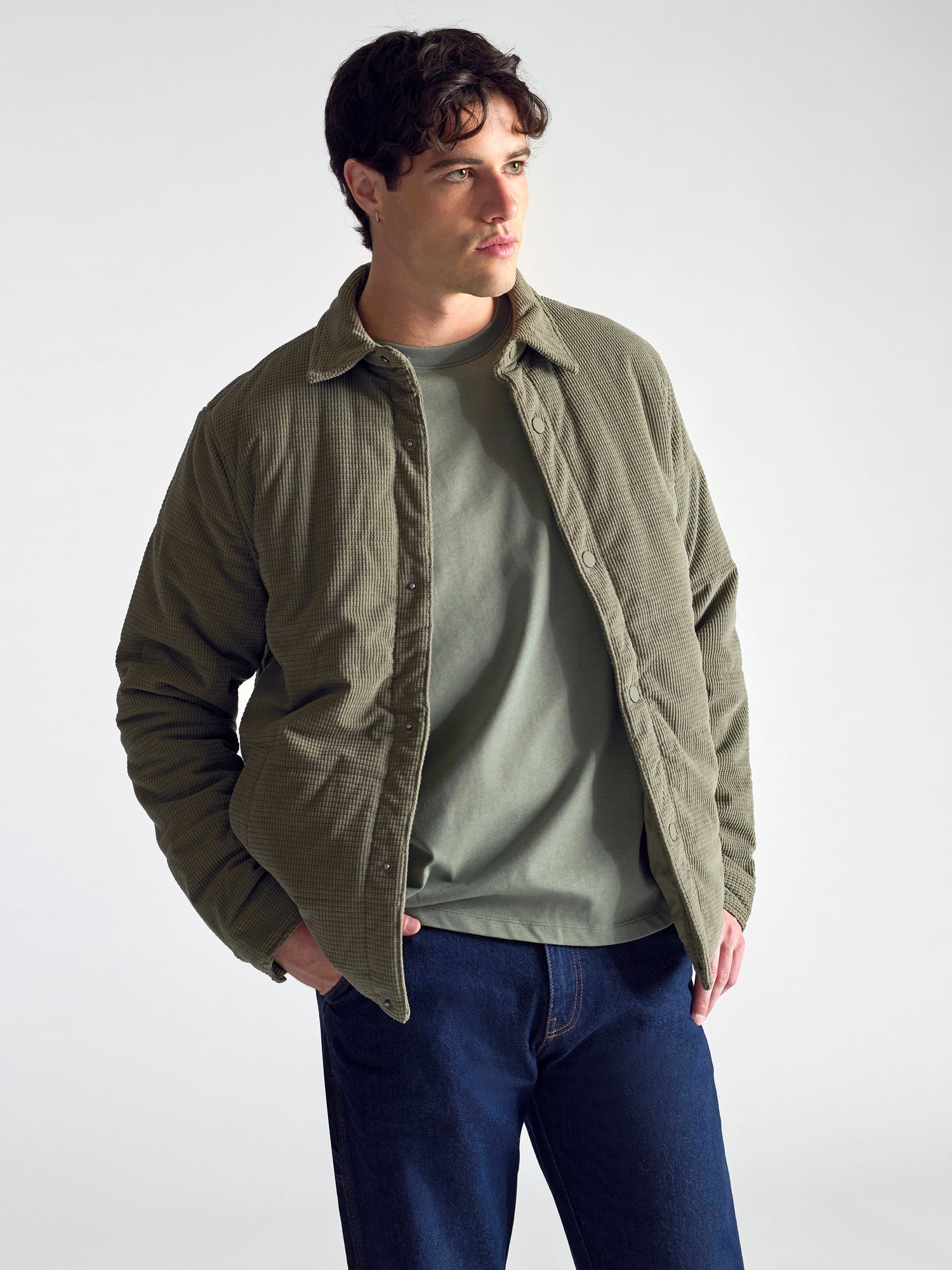 Mens | Cord Jacket | Mulled Basil