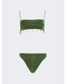 Oséree | Women | Lumiere Crystal Two Piece Swim Set | Green