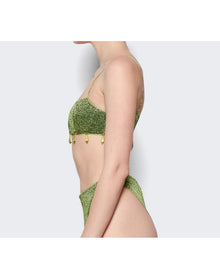 Oséree | Women | Lumiere Crystal Two Piece Swim Set | Green