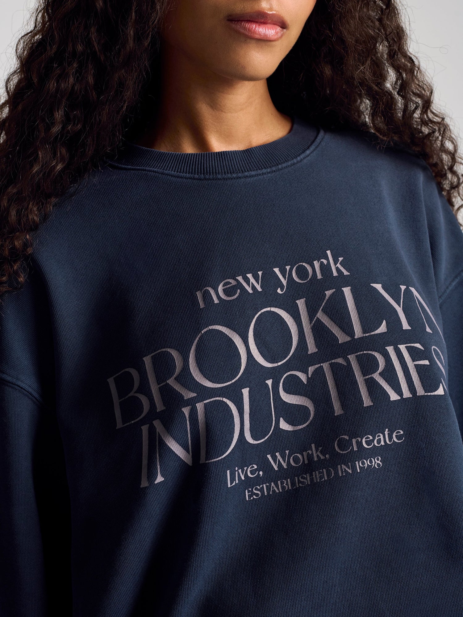 Womens | BKI Crew Neck Sweatshirt | Graphite