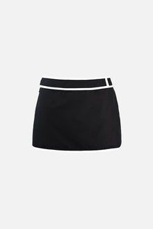 Ossie Cotton Skort | Black