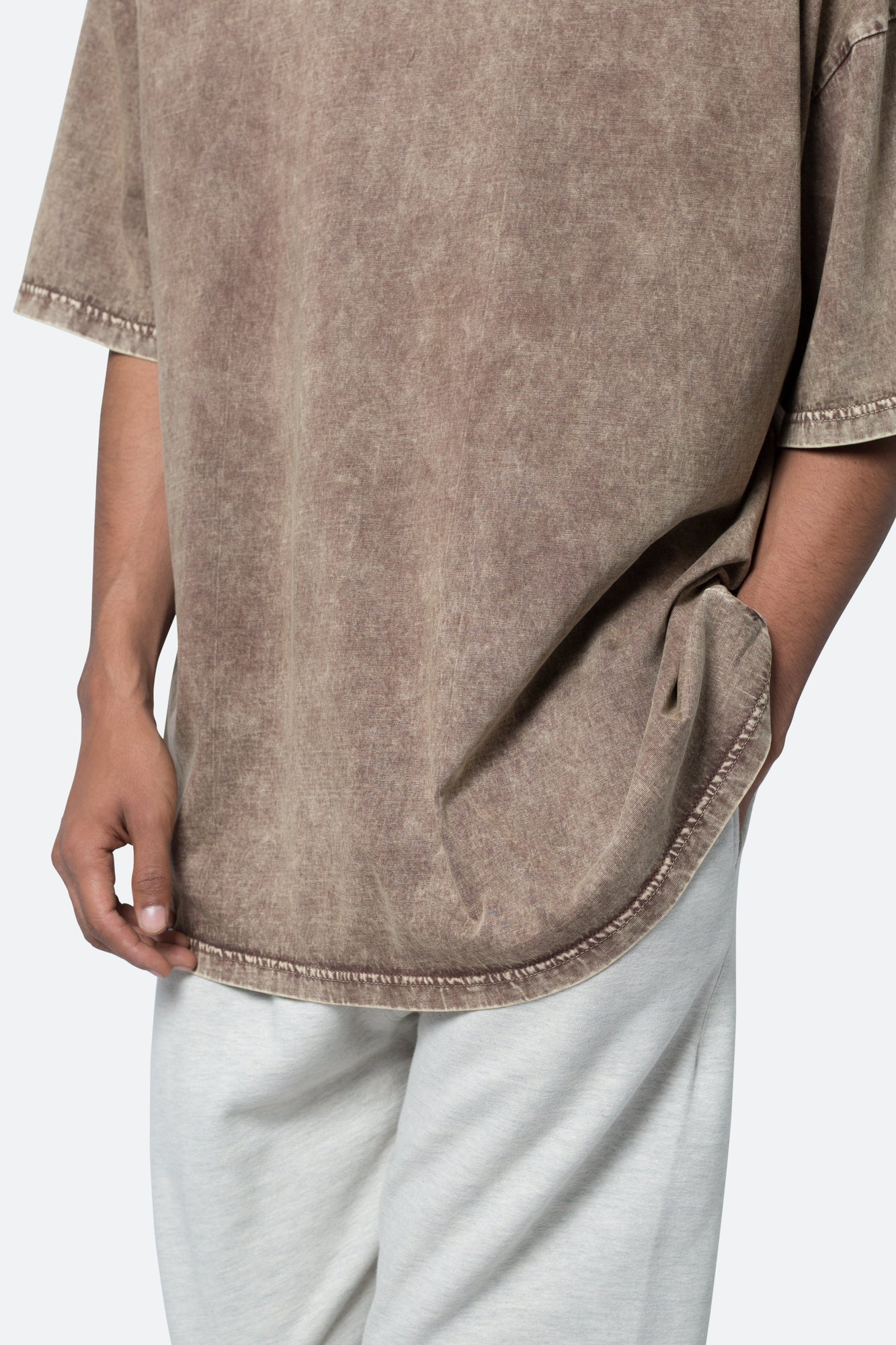 Oversized Acid Tee | Brown