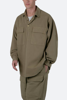 Oversized Utility Shirt | Olive