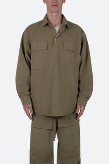 Oversized Utility Shirt | Olive