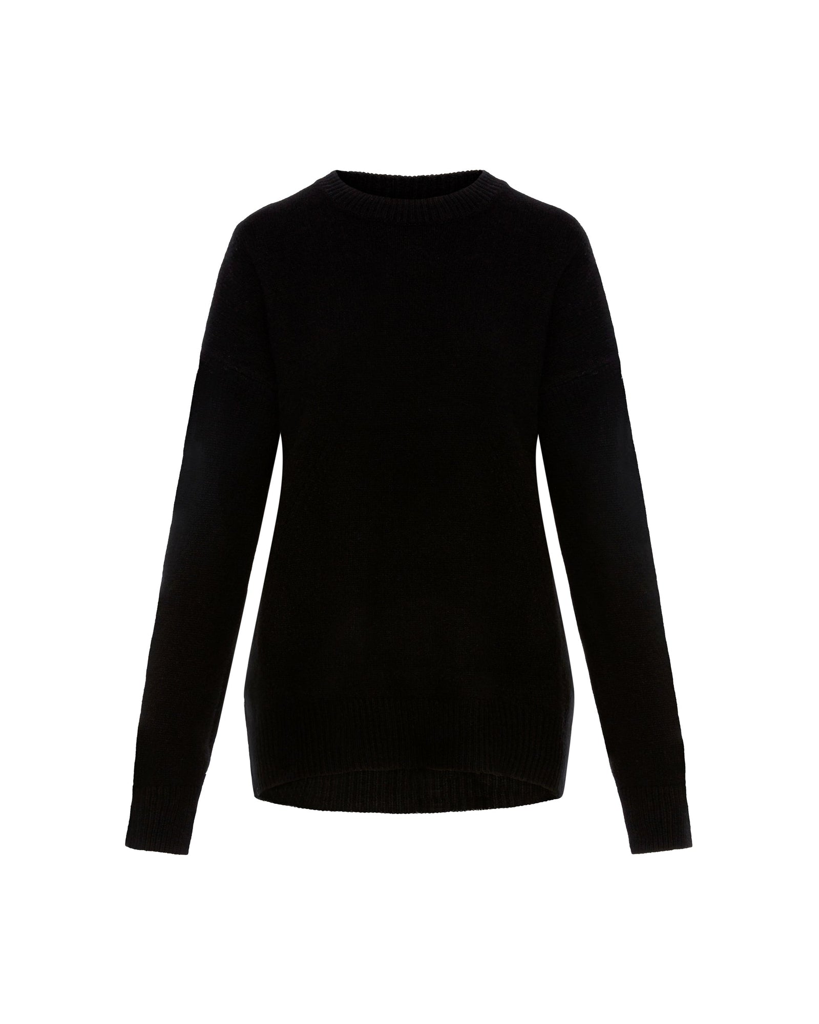 Oversized Sweater in Wool-Cashmere | Black