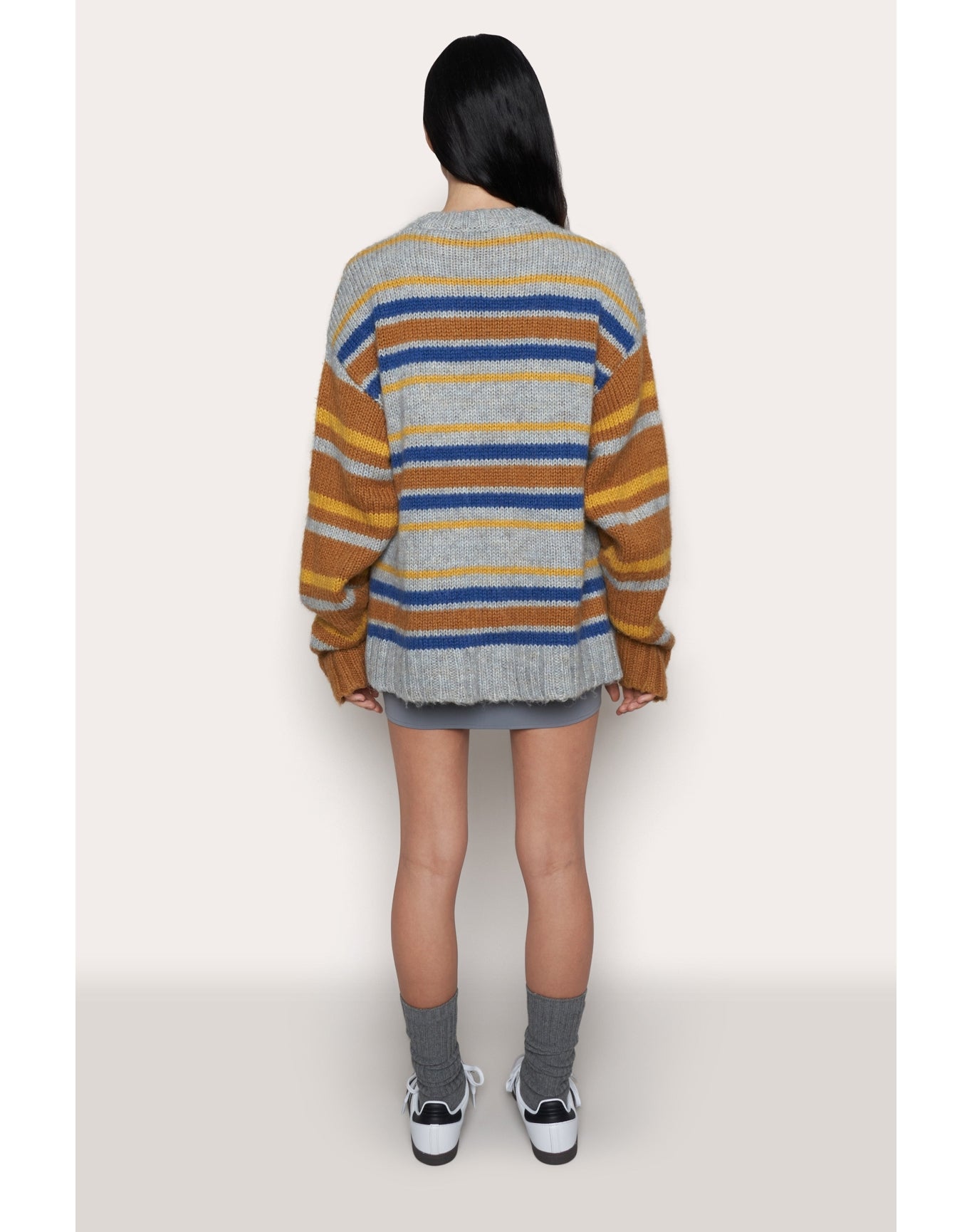 Oversized Crewneck | Blue Multi