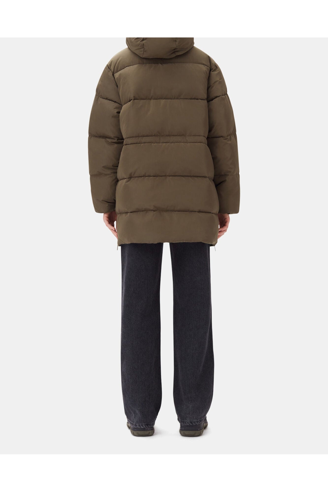 Oversized Tech Puffer Midi Jacket | Kalamata