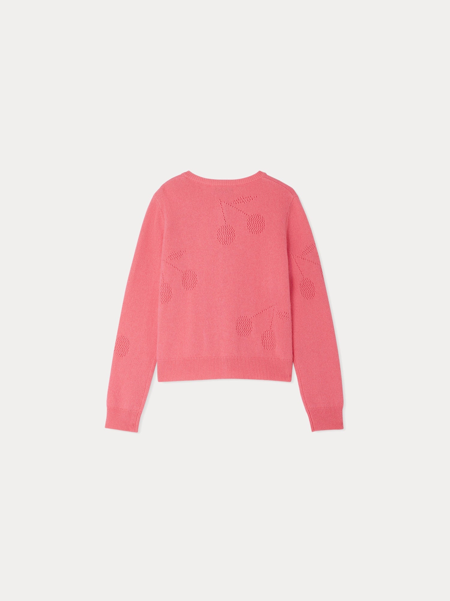 Girl | Ginger Cardigan In Dark Pink Cashmere | Bubblegum Pink