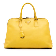 Prada | Pre-Owned Large Saffiano Lux Promenade Satchel | Yellow