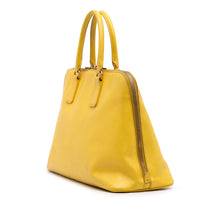 Prada | Pre-Owned Large Saffiano Lux Promenade Satchel | Yellow