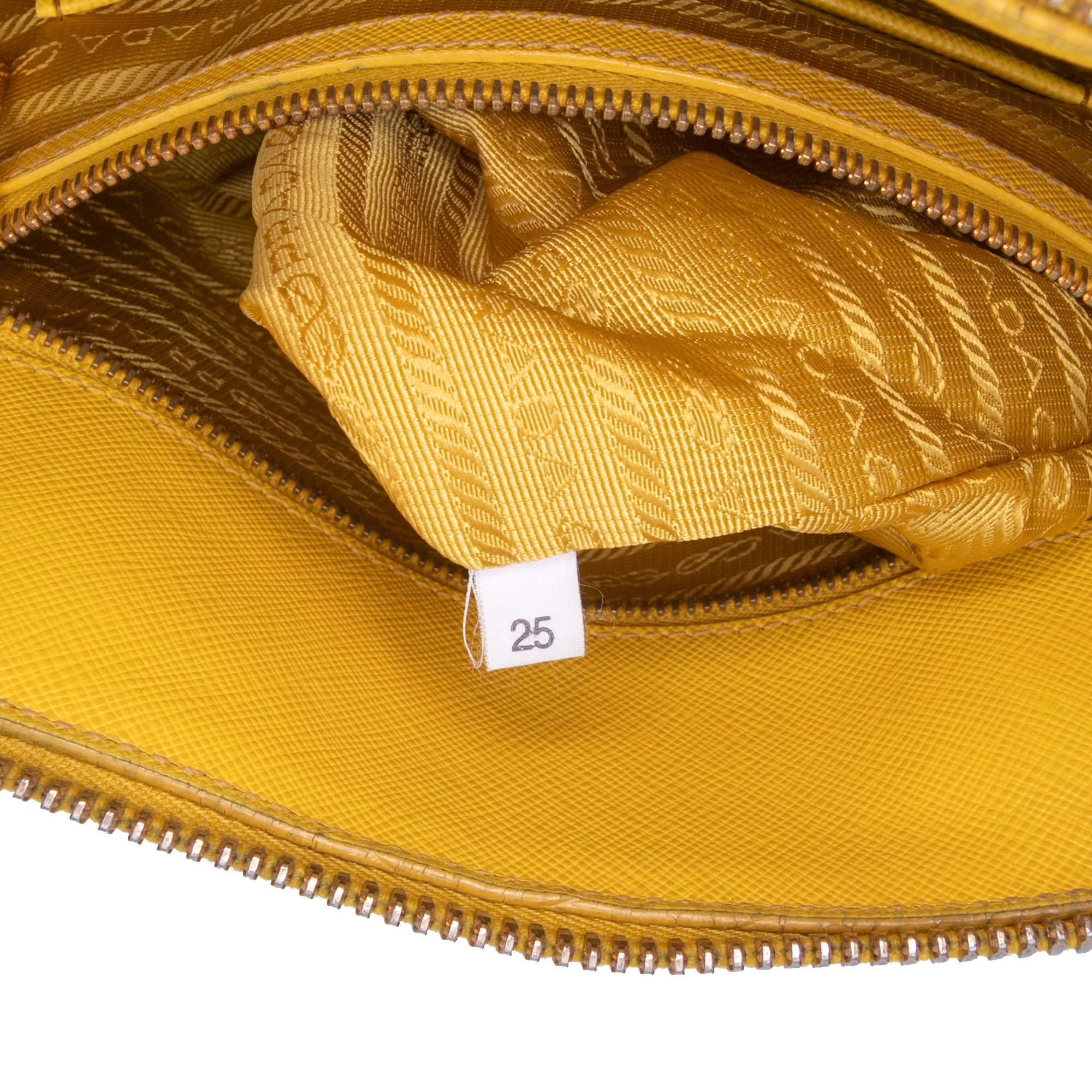 Prada | Pre-Owned Large Saffiano Lux Promenade Satchel | Yellow
