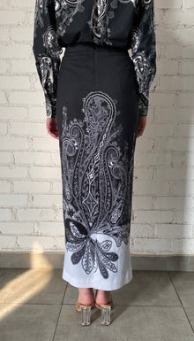 Long Skirt | Black/White